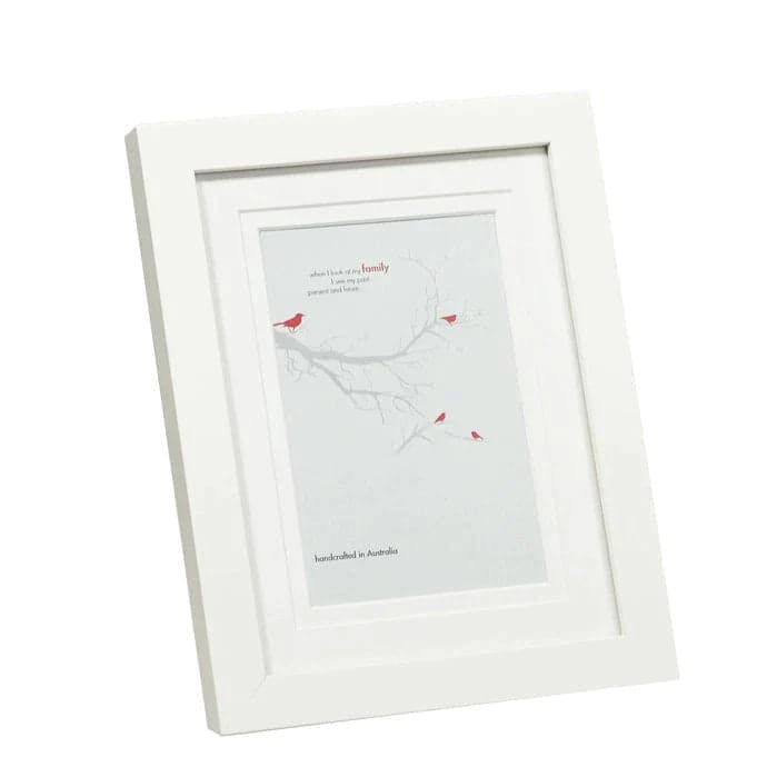16x20" white timber frame with matboard to suit 11x14" photo