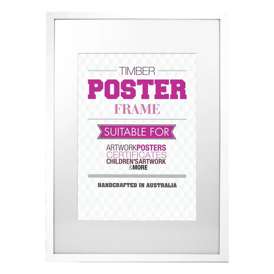 20x24" white timber frame with matboard to suit 16x20" photo
