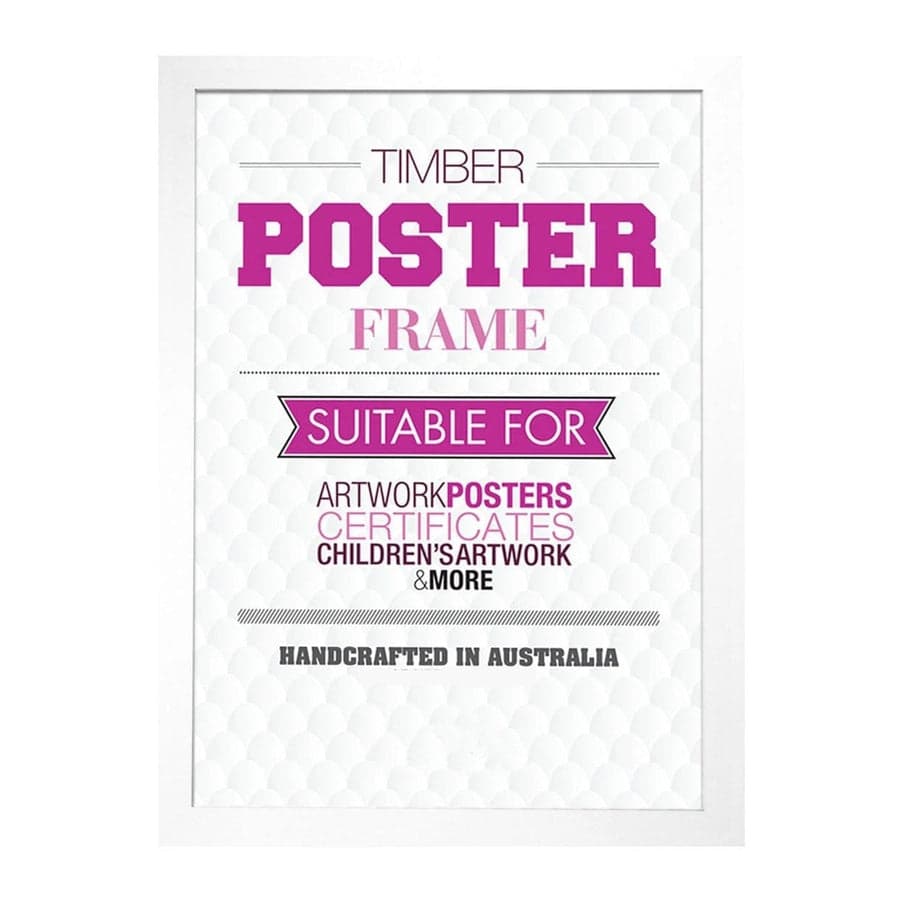20x30" White Timber Poster Frame