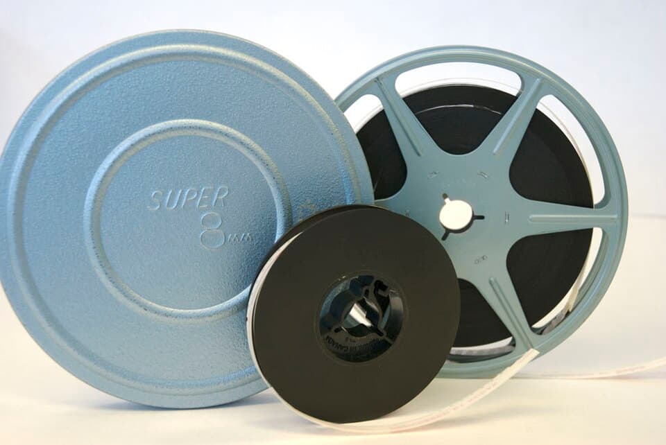 8mm home-movie film reels