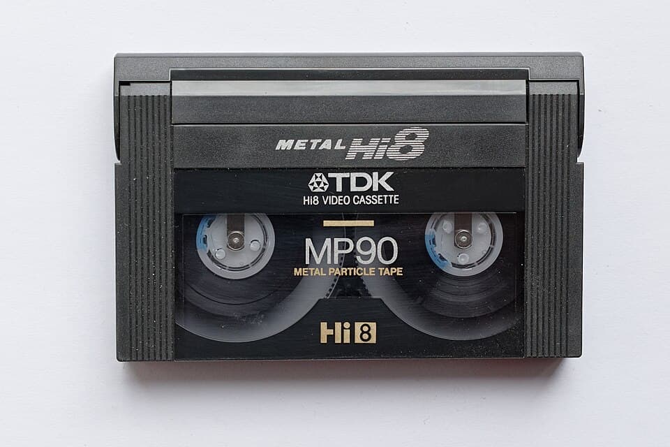 TDK Hi8 metal particle video cassette