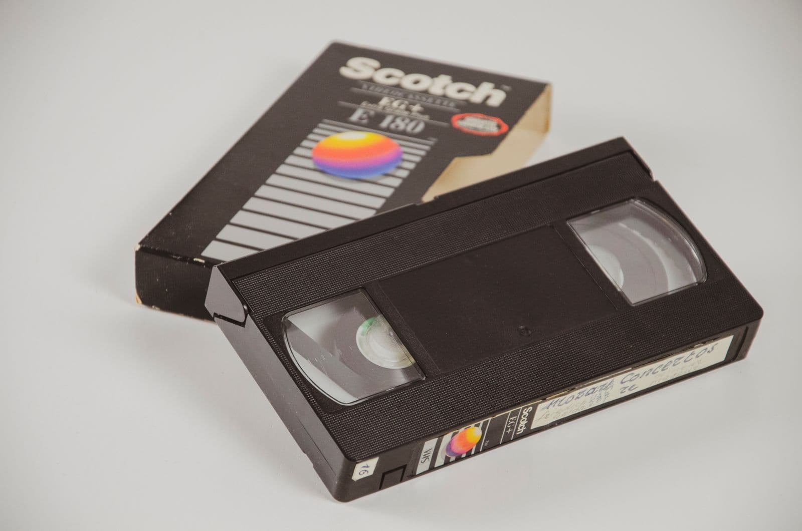 A VHS tape ready for transfer
